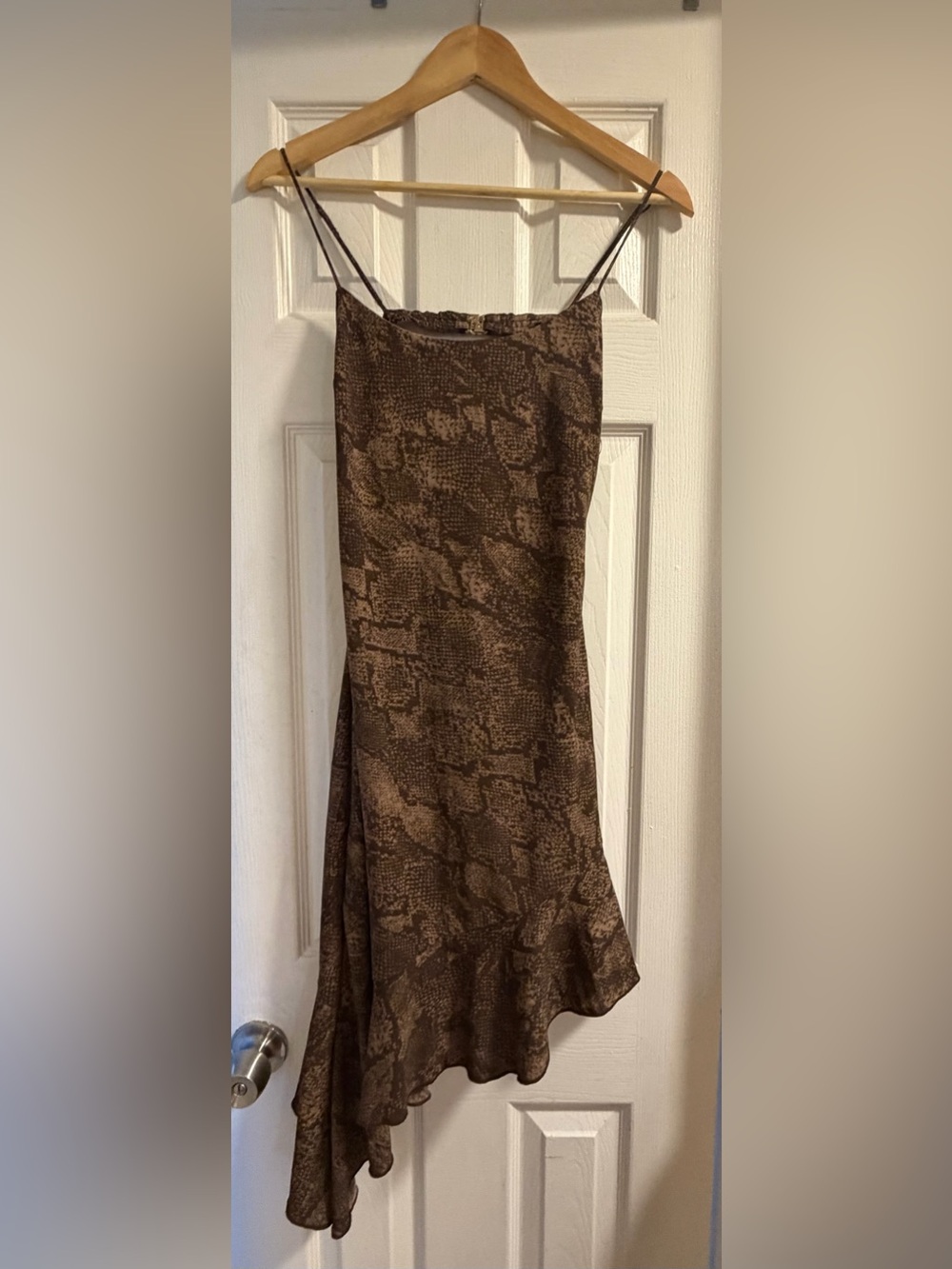 Brown Snake-Print Abercrombie & Fitch Dress
